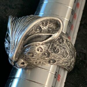 Sterling Silver Leopard’s Head Ring